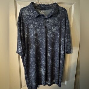 Under Armour Men's Navy and Gray Polo Shirt
